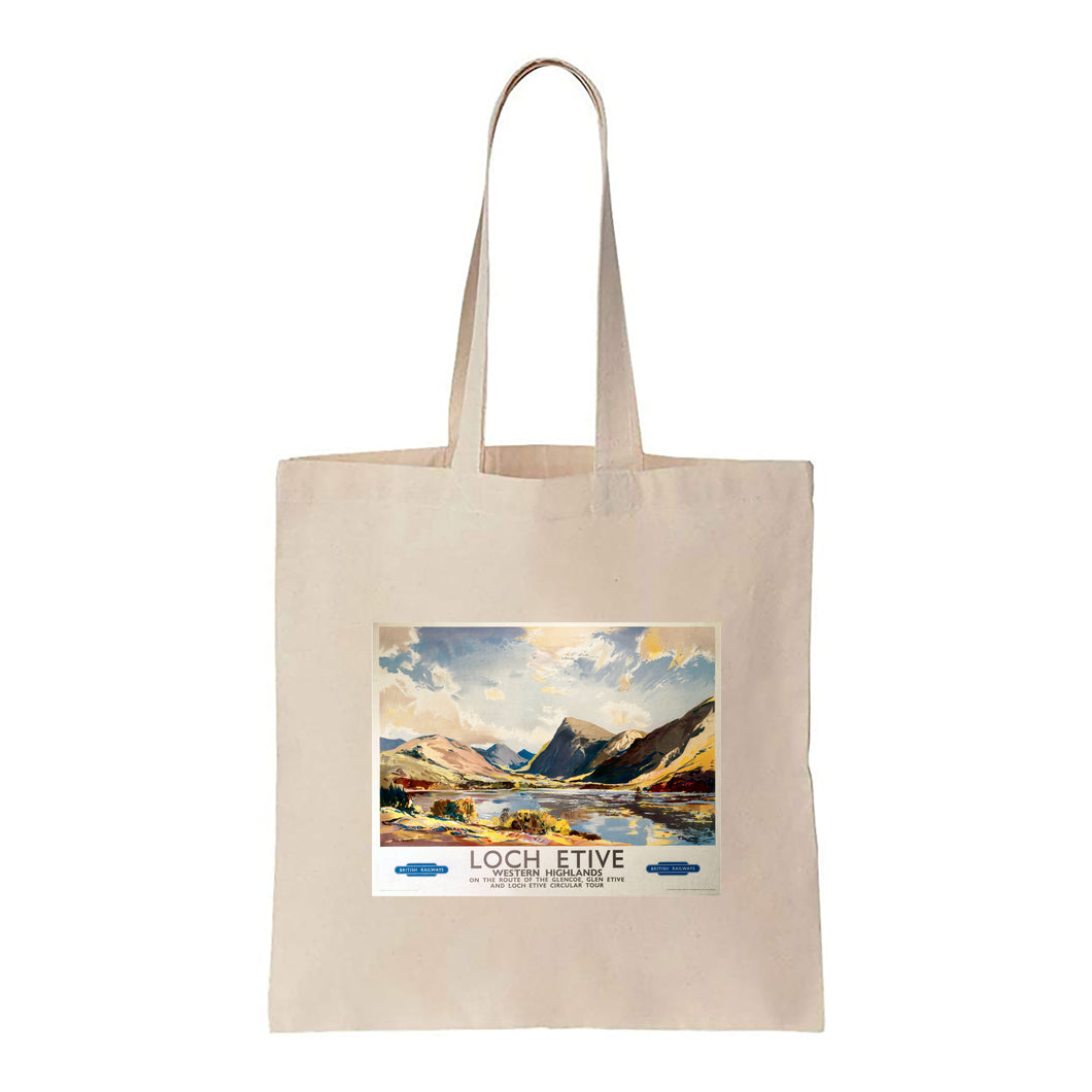 Loch Etive Western Highlands - On the route of the Glencoe - Canvas Tote Bag