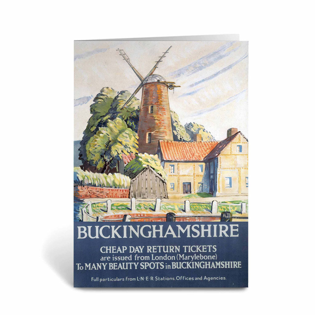 Buckinghamshire - Beauty Spots Windmill Greeting Card
