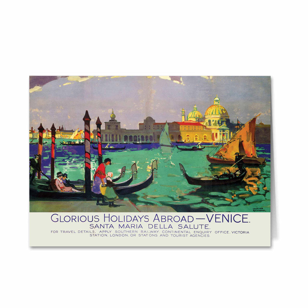 Venice Santa Maria - Glorious Holidays Abroad Greeting Card