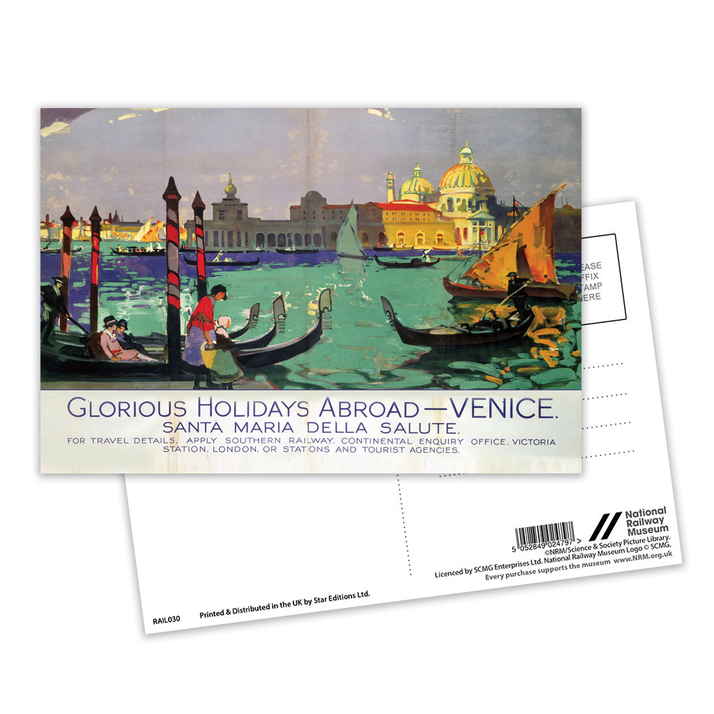 Venice Santa Maria - Glorious Holidays Abroad Postcard Pack of 8
