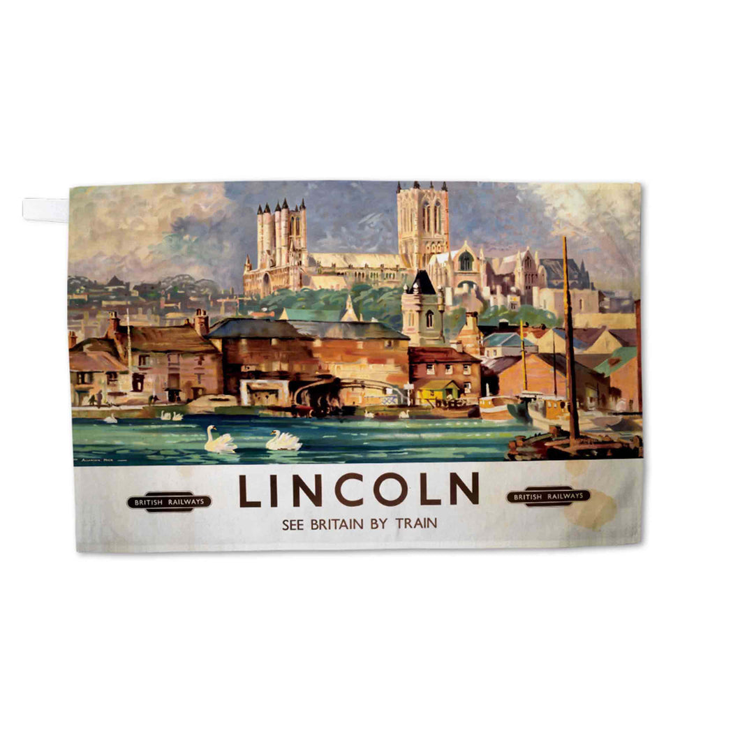 Lincoln - British Railways - Tea Towel