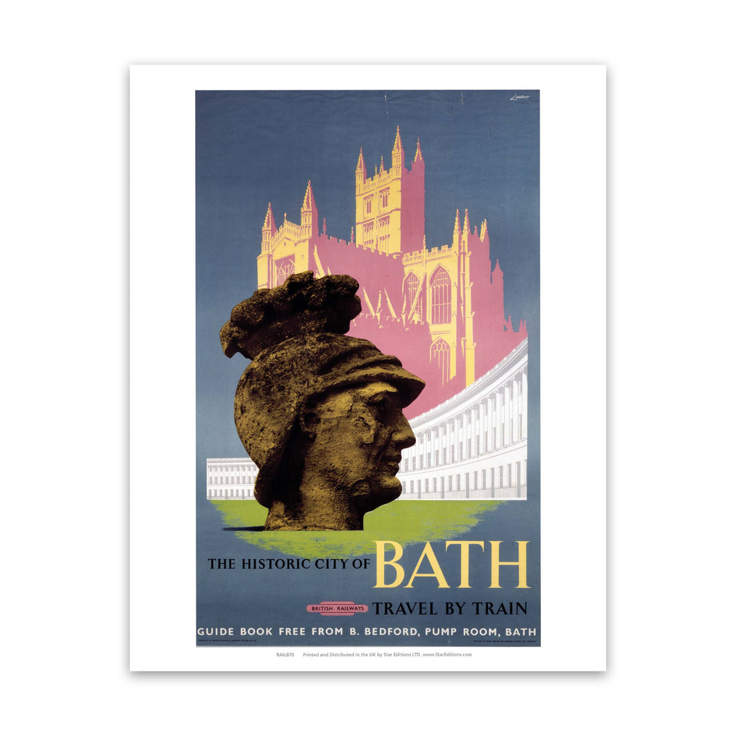 Historic City of Bath - Travel by train Art Print