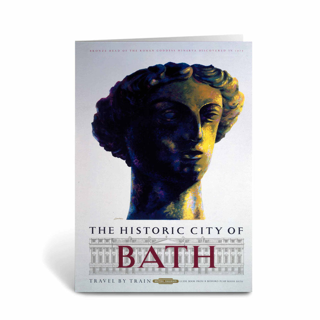City of Bath - Head of Roman Goddess Minerva Greeting Card