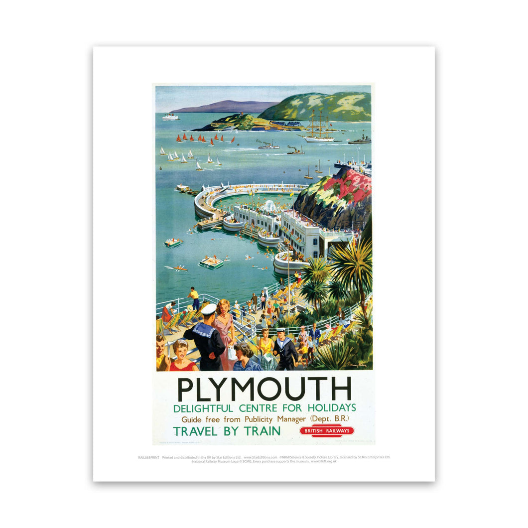 Plymouth - Seaside Delightful Center for holidays Art Print