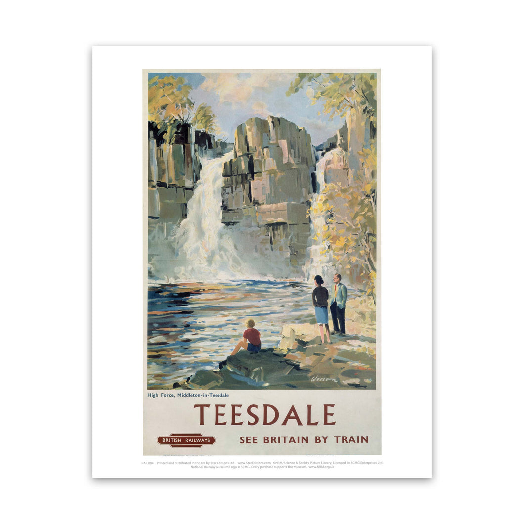 Teesdale - High Force Middleton-in-Teesdale Art Print