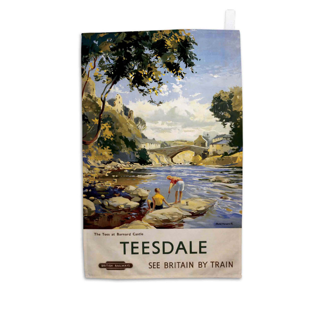 Tees at Barnard Castle - Teesdale - Tea Towel