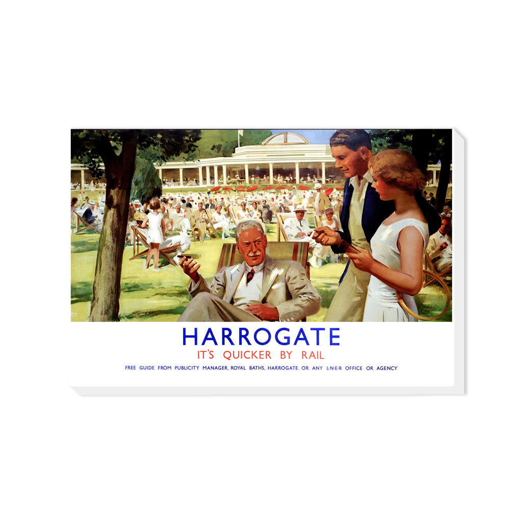 Harrogate - Quicker By Rail - Canvas
