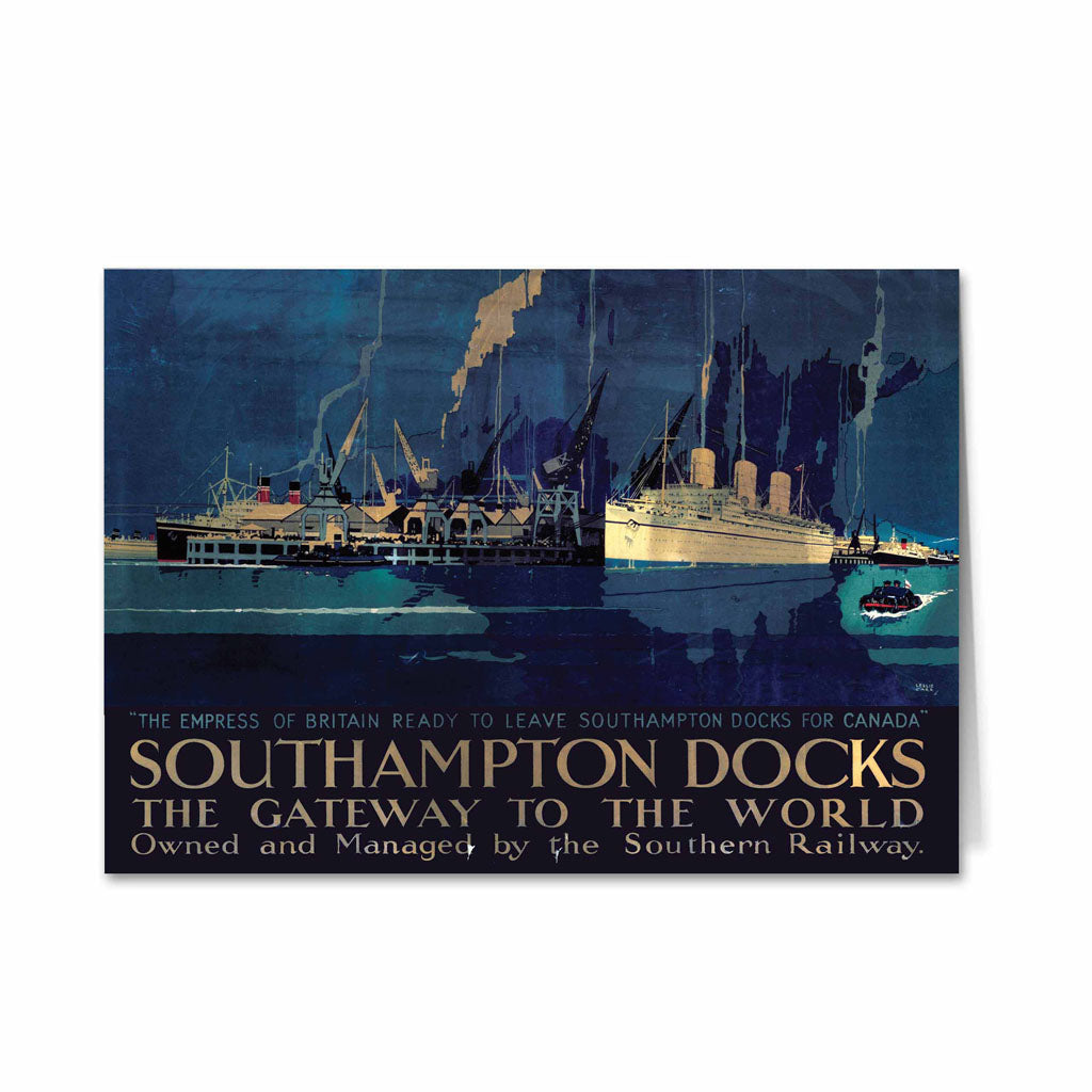 Southampton docks - Gateway to the world Greeting Card