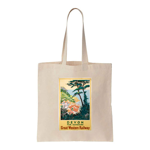 Devon for sunshine - Great Western Railway - Canvas Tote Bag