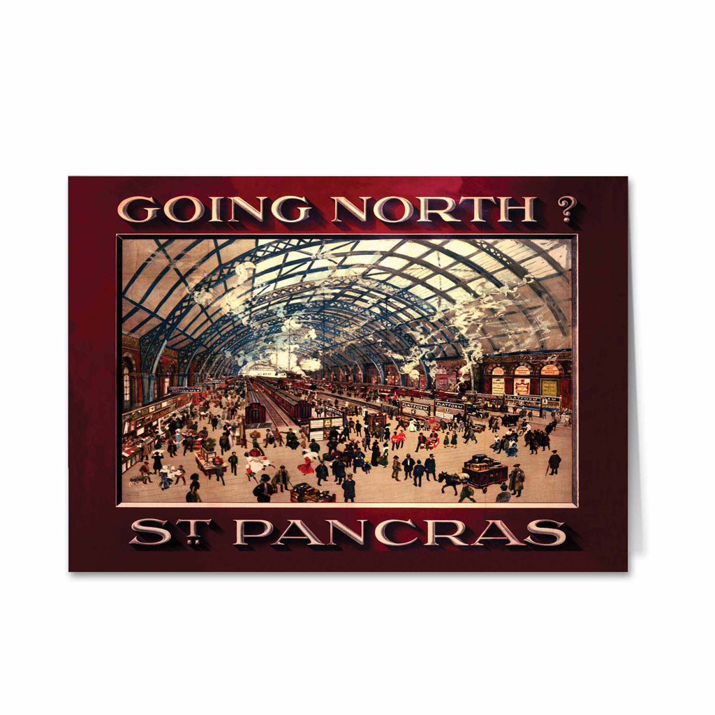 St Pancras station - Going North? Greeting Card