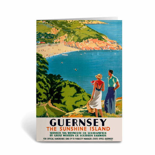 Guernsey Sunshine Island - Via Weymouth or Southampton Greeting Card