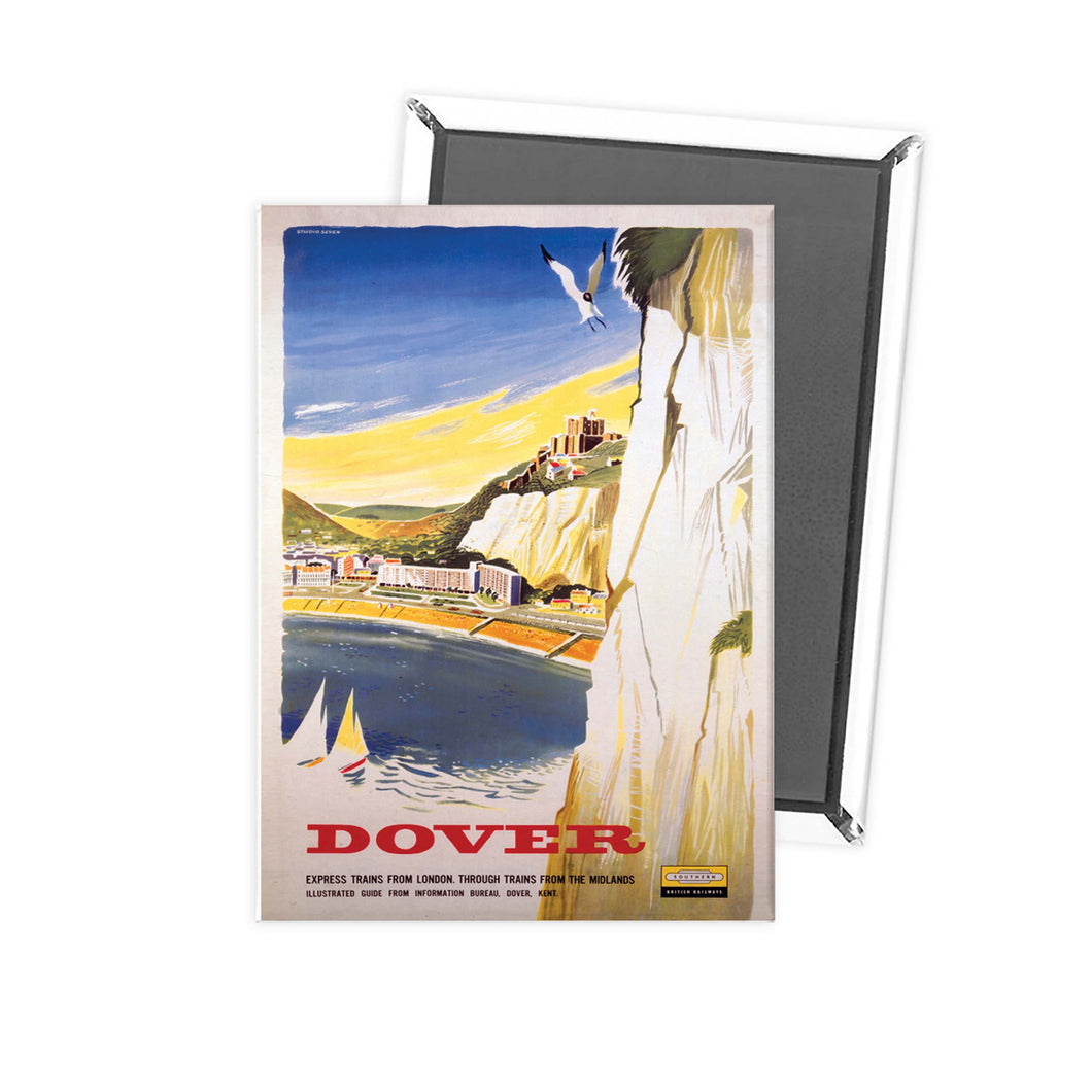 Dover - White Cliffs view Southern Railway Fridge Magnet