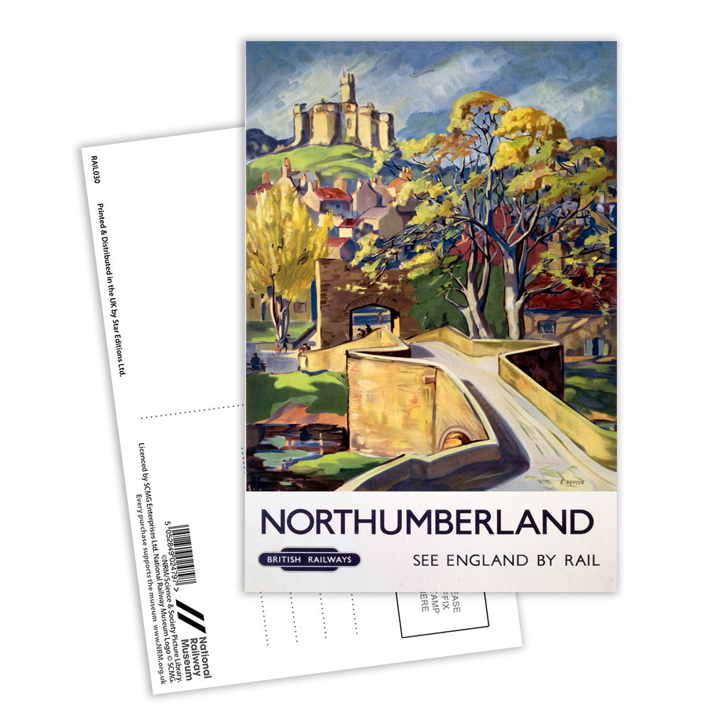 Northumberland - British railways Postcard Pack of 8