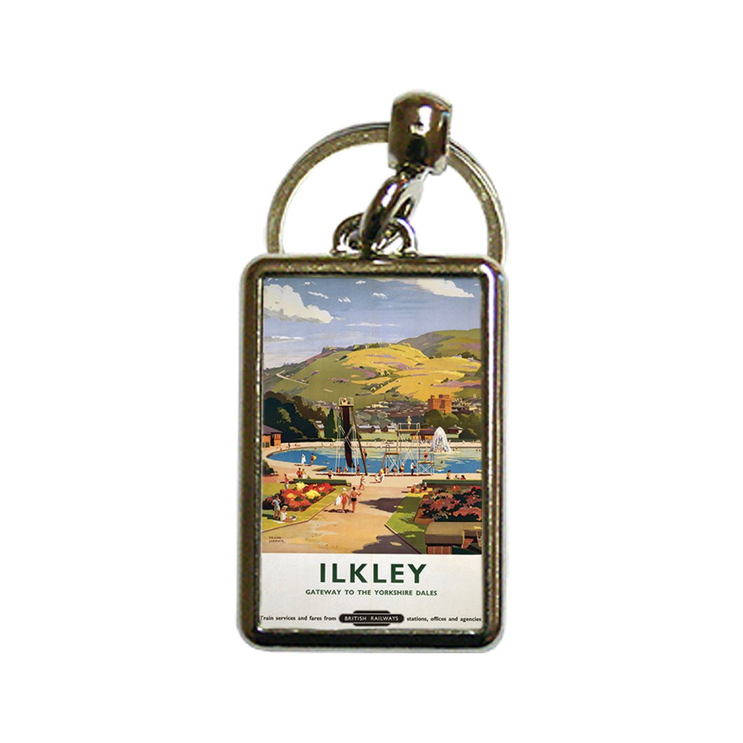 Ilkley - gateway to the Yorkshire Dales - Metal Keyring