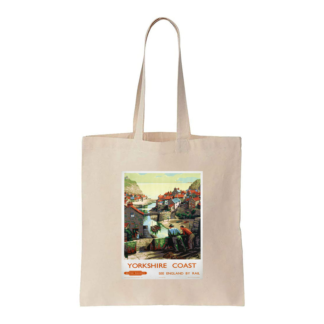 Yorkshire Coast - See England by Rail - Canvas Tote Bag