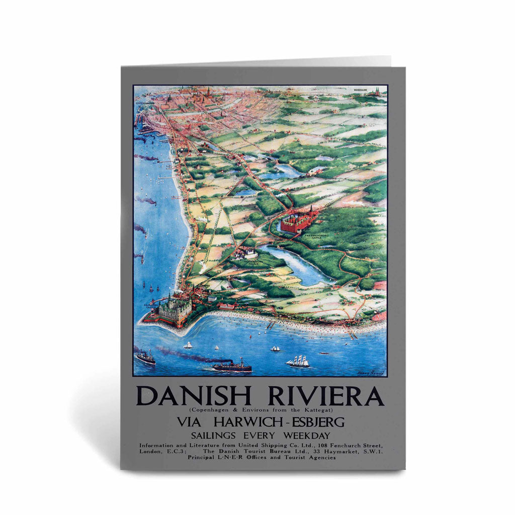 Danish Riviera Via Harwich Greeting Card