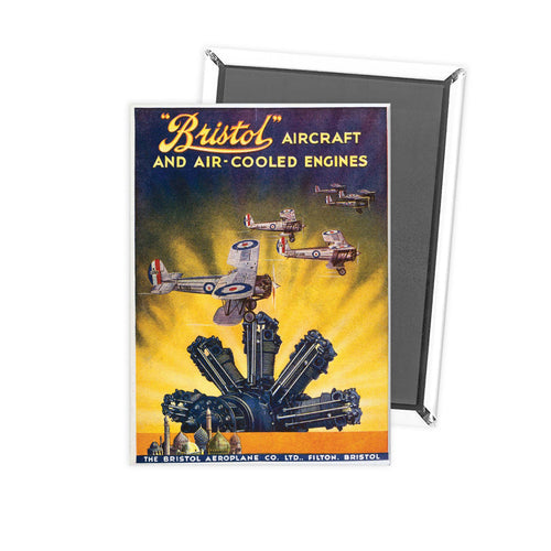 Bristol aircraft and air cooled engines Fridge Magnet