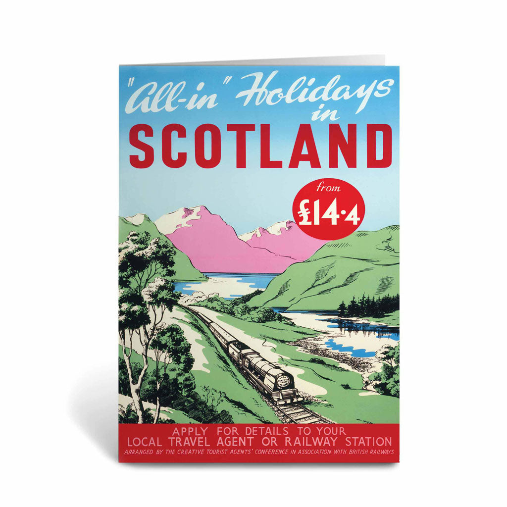 All-in holidays In Scotland Greeting Card
