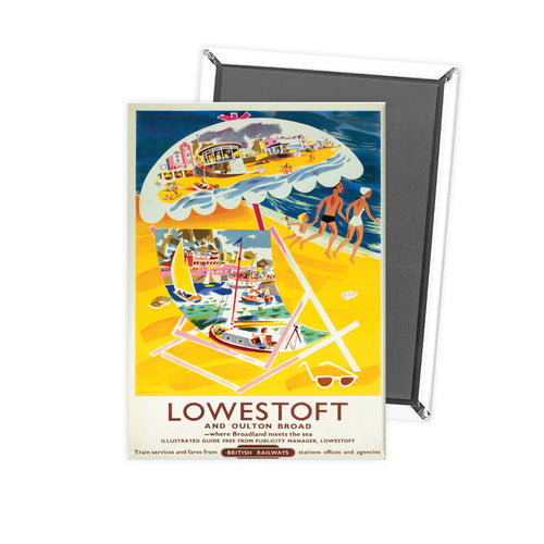 Lowestoft and Oulton Broad - Broadland meets the sea Fridge Magnet
