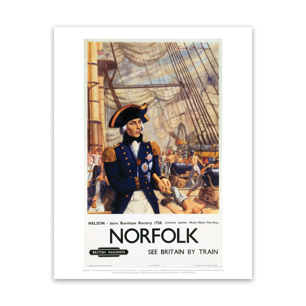Norfolk - Nelson born Burham Rectory 1758 Art Print