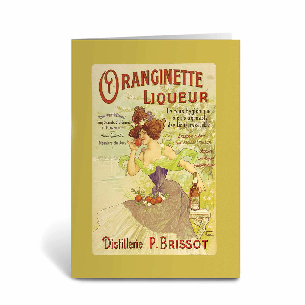Oranginette Liqueur Greeting Card
