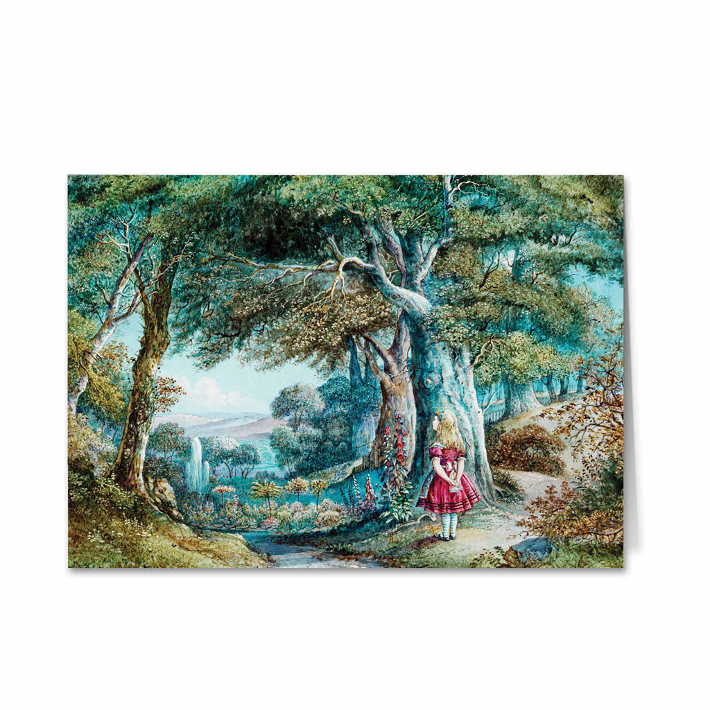 Alice in Wonderland - Garden Greeting Card