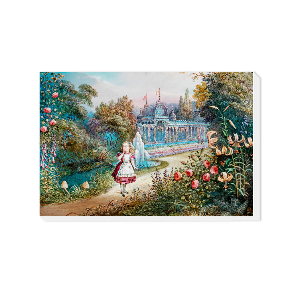 Alice in Wonderland - Garden - Canvas