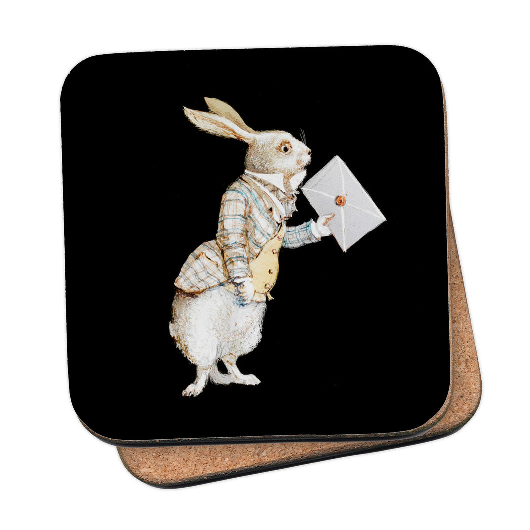 Alice in Wonderland - White Rabbit Coaster