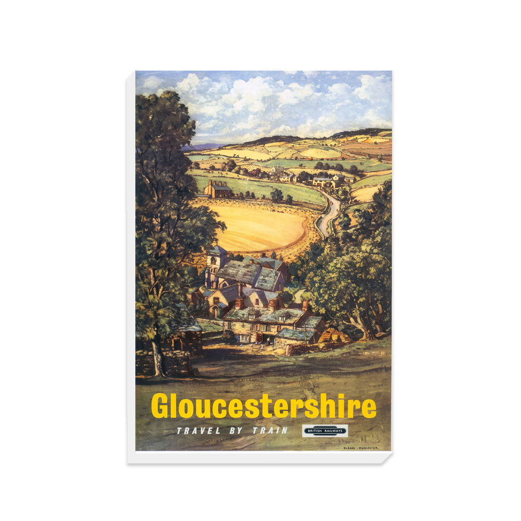 Gloucestershire, Hillside View - Canvas