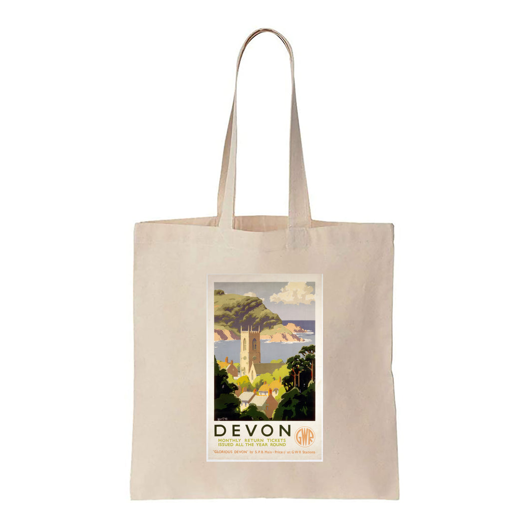 Devon - Glorious Devon GWR - Canvas Tote Bag