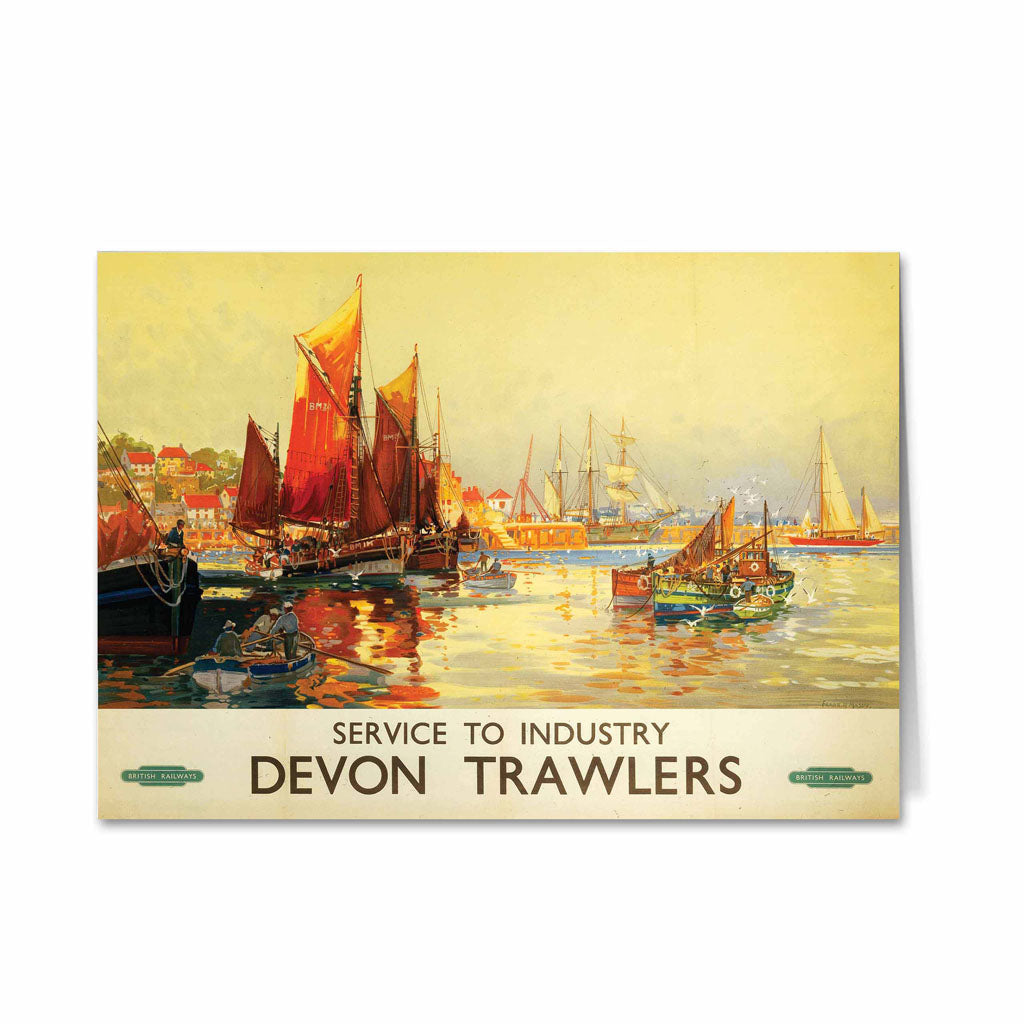 Devon Trawlers - Service to Industry Greeting Card