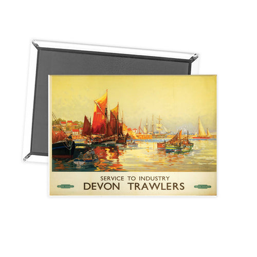 Devon Trawlers - Service to Industry Fridge Magnet