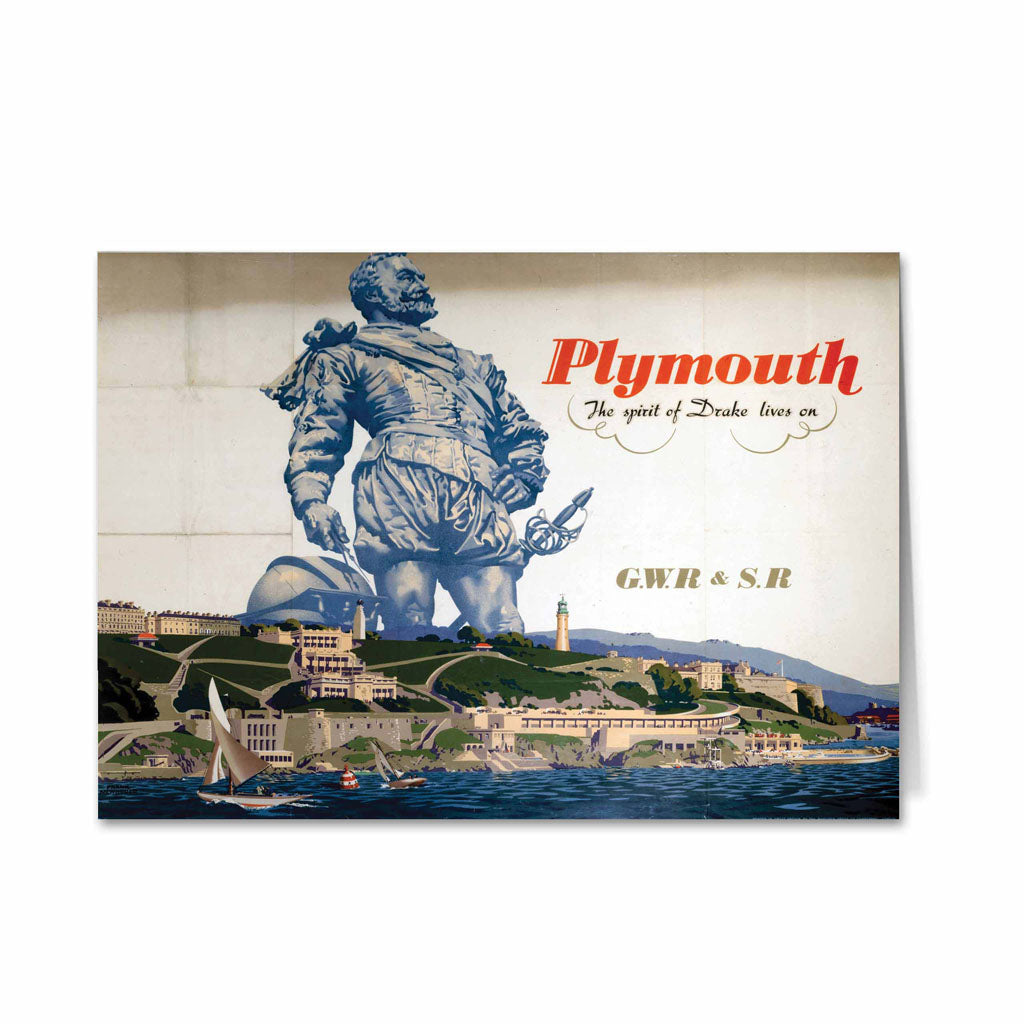 Plymouth Spirit of Drake Lives on - GWR and Southern Rail Greeting Card