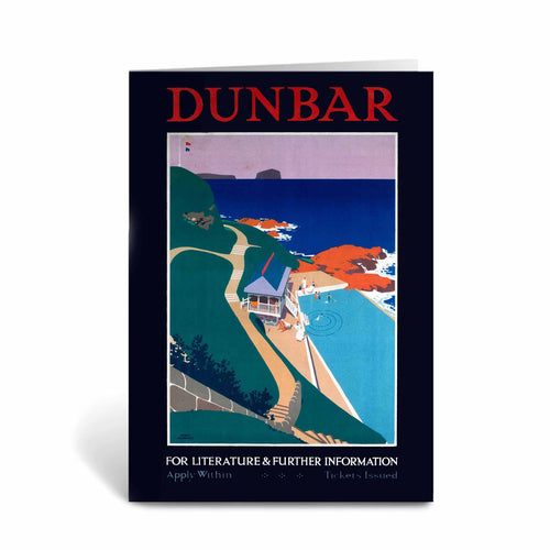 Dunbar, LNER poster, 1923-1947 Greeting Card