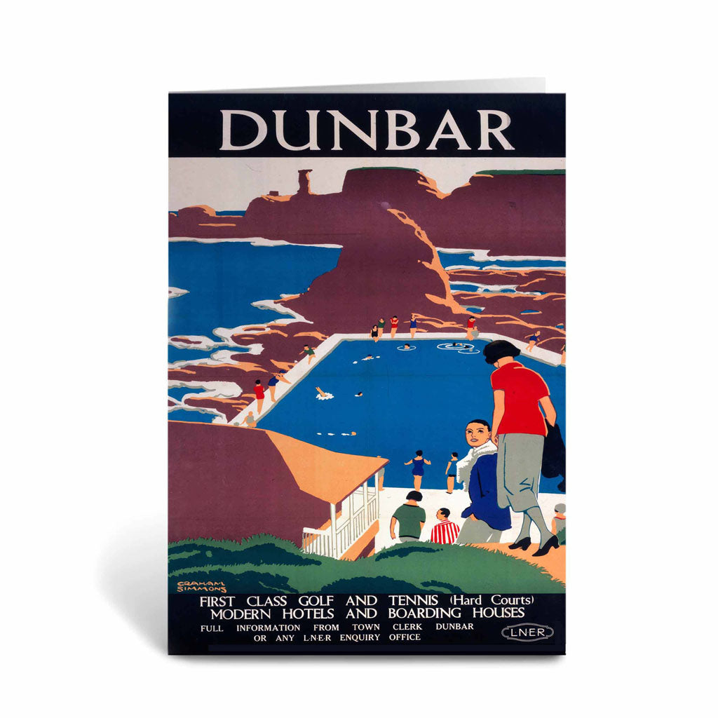 Dunbar, LNER poster, 1923-1947 Greeting Card