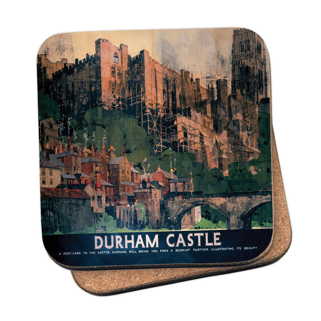 Durham Castle, a Postcard Coaster