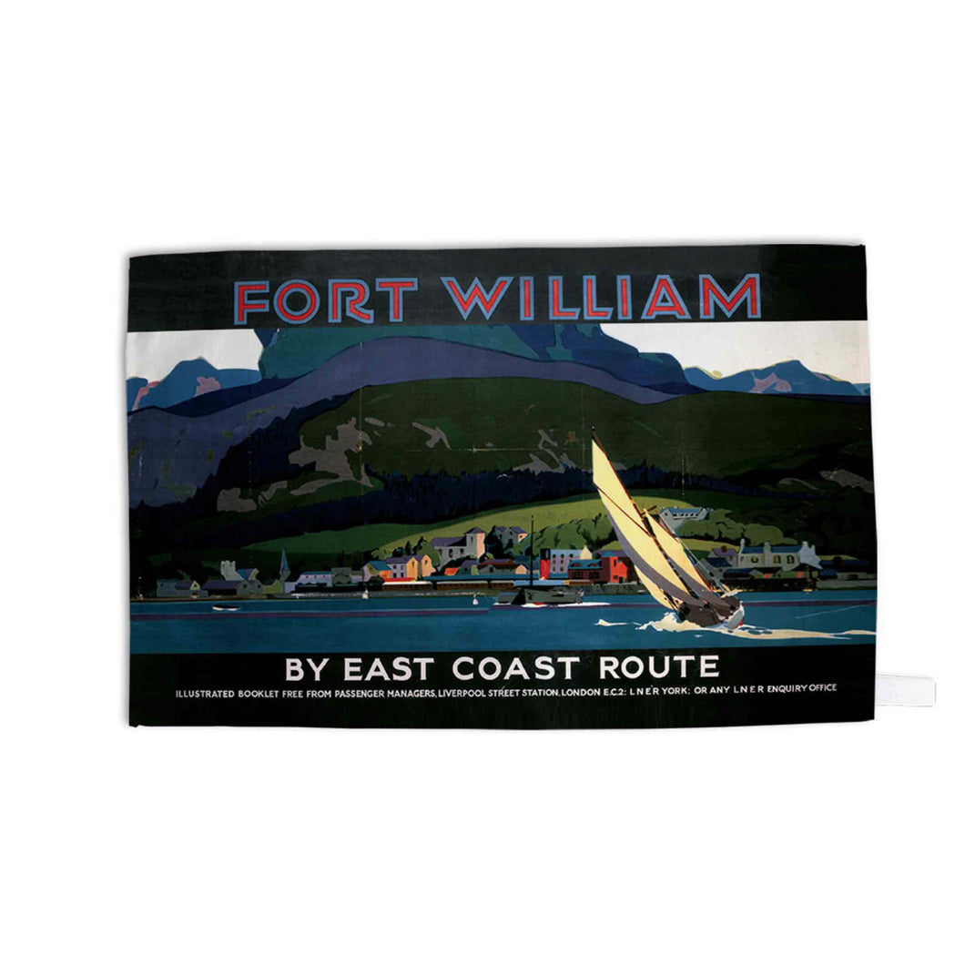 Fort William, by East Coast Route - Tea Towel