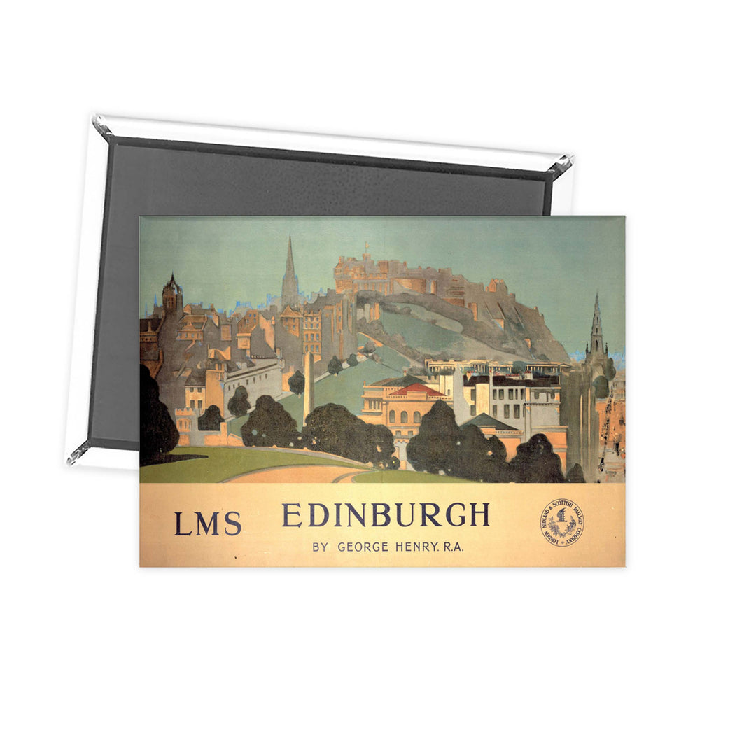 Edinburgh by Geaorge Henry - LMS Fridge Magnet