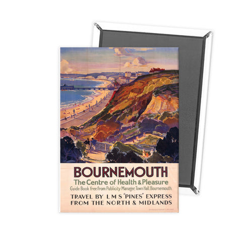 Railway Poster - Bournemouth Fridge Magnet