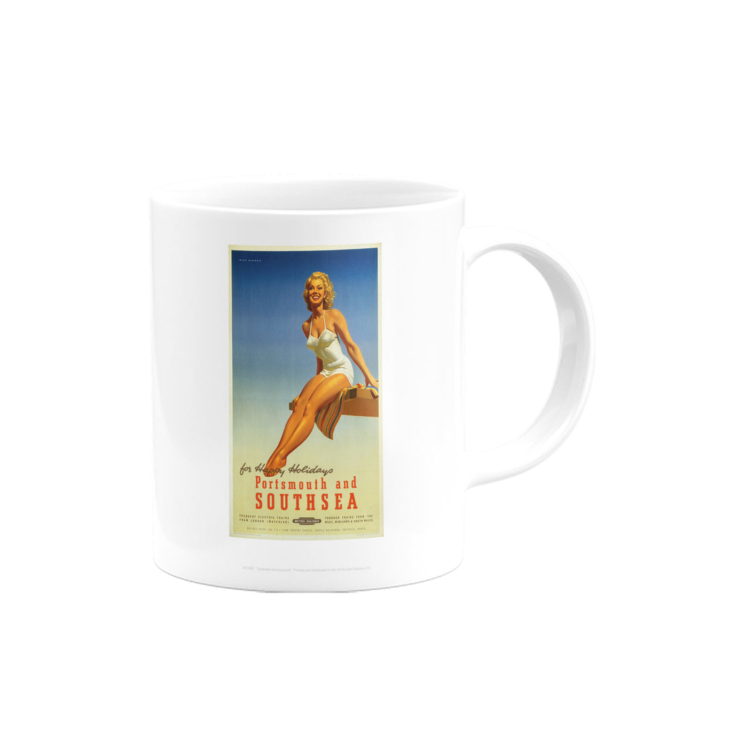 For Happy Holidays, Portsmouth and Southsea Mug