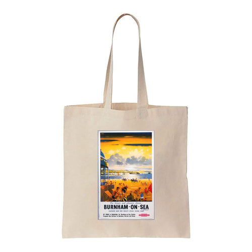 For leisure and pleasure choose Burnham-on-Sea - Canvas Tote Bag