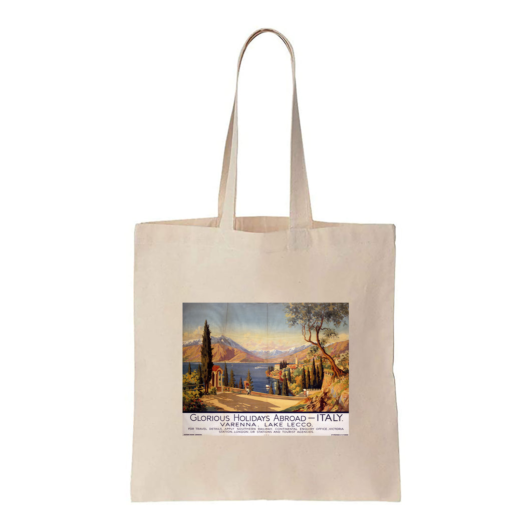 Glorious Holidays Abroad - Varenna, Lake Lecco, Italy - Canvas Tote Bag