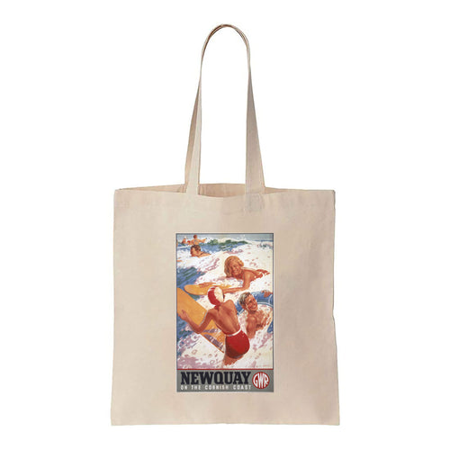 Newquay on the Cornish Coast - Canvas Tote Bag