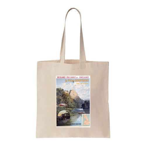 Le Pic du Derbyshire, High Tor Matlock - Canvas Tote Bag