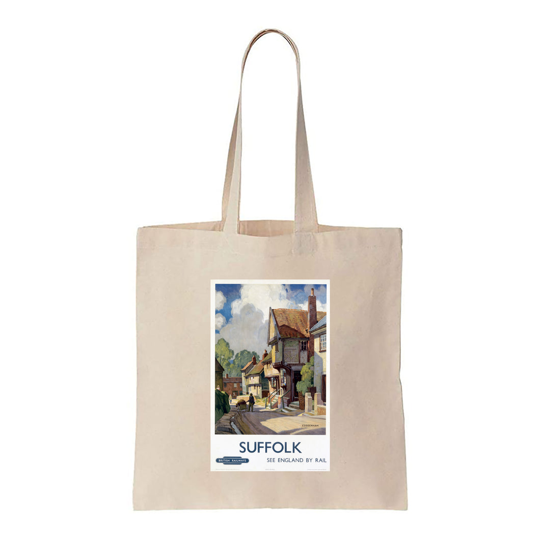 Coddenham Suffolk See England By Rail - Canvas Tote Bag