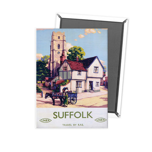 Suffolk Travel By Rail LNER Fridge Magnet