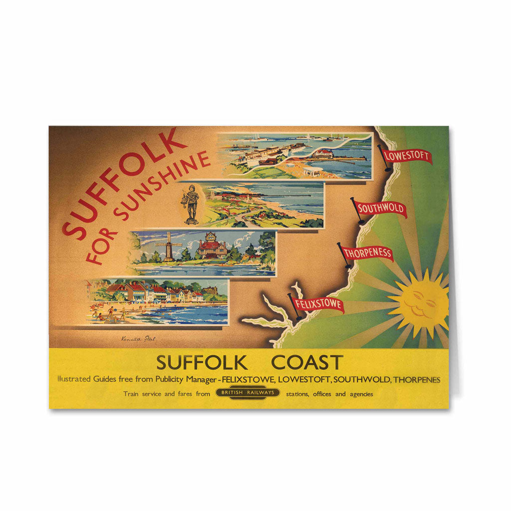 Suffolk for Sunshine - Suffolk Coast Greeting Card