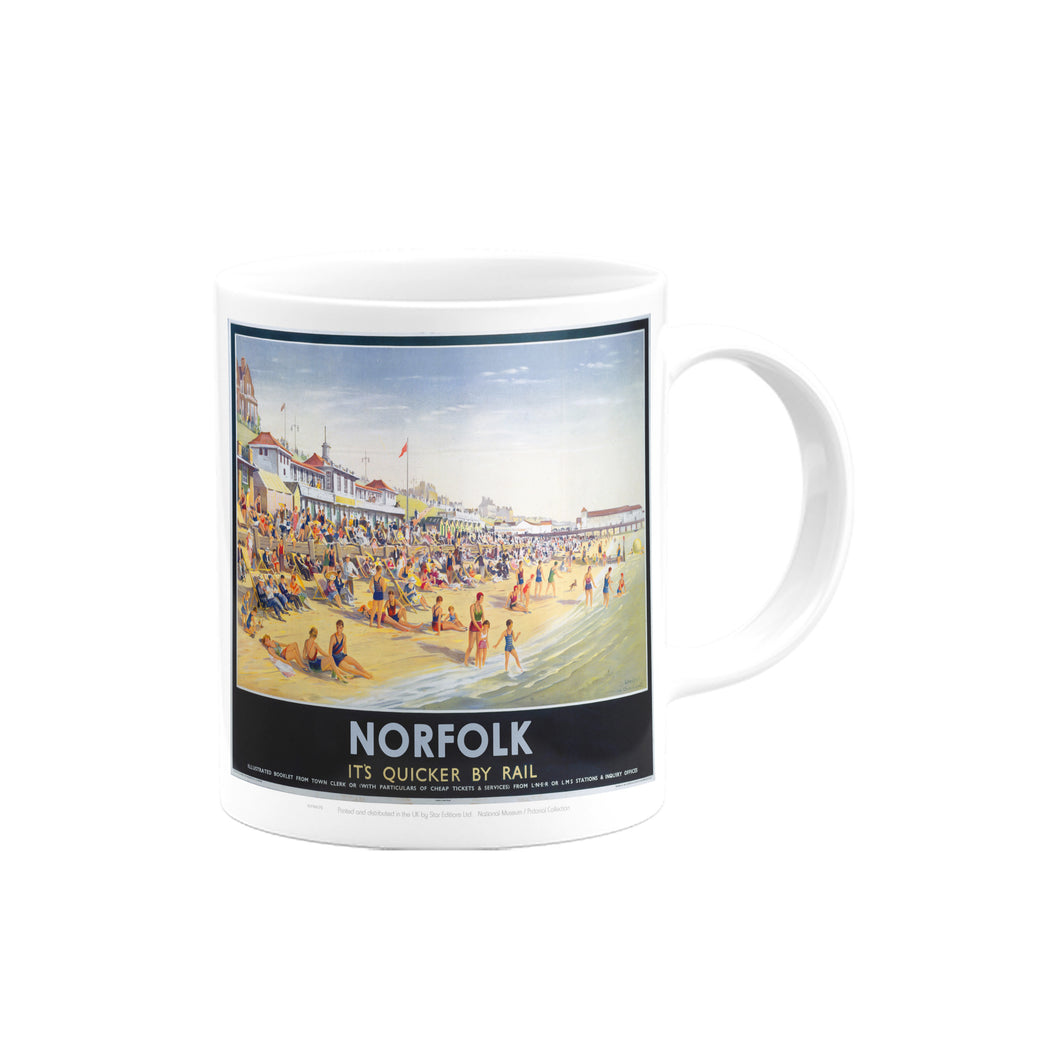 Norfolk - Quicker By Rail Mug
