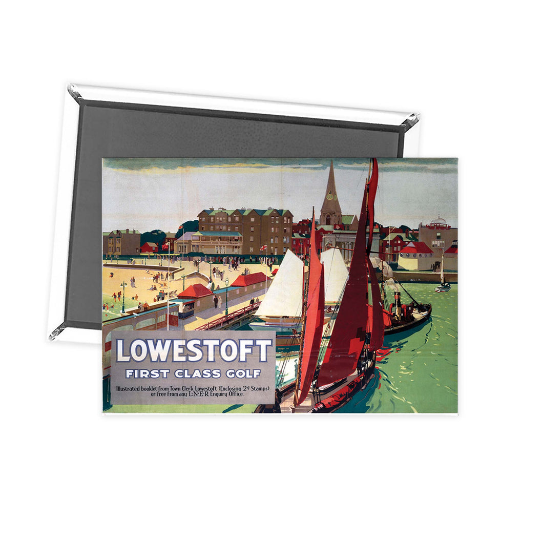 Lowestoft First Class Golf Fridge Magnet
