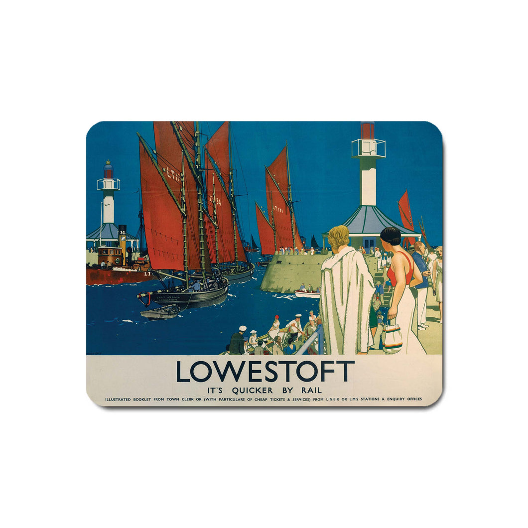 Lowestoft - It's Quicker By Rail - Mouse Mat